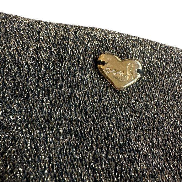 SOAH Sandy Triangle Bikini Top + High-Waisted Bottoms Swimsuit Gold Small NWT - Picture 9 of 12